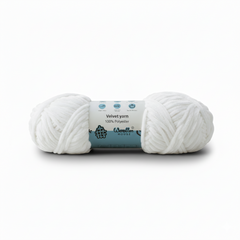 Velvet 6PLY Yarn by Woollen House - White 1602 Velvet 6PLY Yarn by Woollen House - White 1602