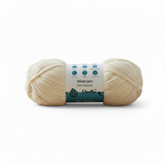 Velvet 6PLY Yarn by Woollen House - Off White 1603 Velvet 6PLY Yarn by Woollen House - Off White 1603