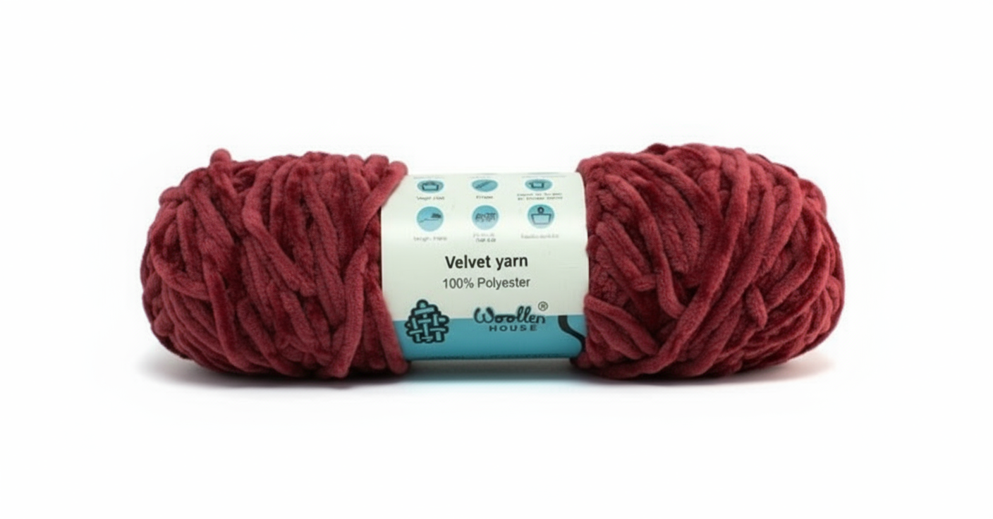 Velvet 6PLY Yarn by Woollen House Rouge pink 1611