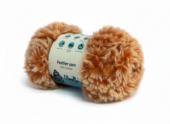 Feather 10PLY Yarn by Woollen House - Dark Orange & White 4207 Feather 10PLY Yarn by Woollen House - Dark Orange & White 4207