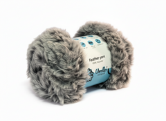 Feather 10PLY Yarn by Woollen House - Black & Grey 4212 Feather 10PLY Yarn by Woollen House - Black & Grey 4212