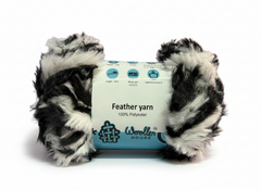 Feather 10PlY Yarn by WoollenHouse - Black & White 4216 Feather 10PlY Yarn by WoollenHouse - Black & White 4216