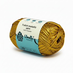 Metalic T-Shirt Yarn 6PLY by WoollenHouse - Golden 5204 Metalic T-Shirt Yarn 6PLY by WoollenHouse - Golden 5204