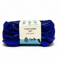Metalic T-Shirt Yarn 6PLY by WoollenHouse - Royal Blue 5205 Metalic T-Shirt Yarn 6PLY by WoollenHouse - Royal Blue 5205