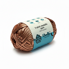 Metalic T-Shirt Yarn 6PLY by WoollenHouse  - Rose Gold 5206 Metalic T-Shirt Yarn 6PLY by WoollenHouse  - Rose Gold 5206