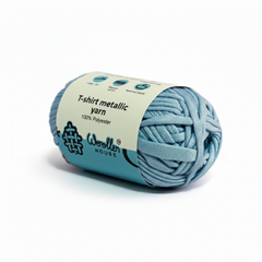 Metalic T-Shirt Yarn 6PLY by WoollenHouse - Light Blue 5213 Metalic T-Shirt Yarn 6PLY by WoollenHouse - Light Blue 5213