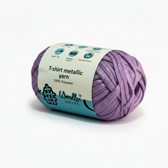 Metalic T-Shirt Yarn 6PLY by WoollenHouse - Lilac 5216 Metalic T-Shirt Yarn 6PLY by WoollenHouse - Lilac 5216
