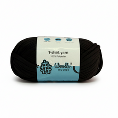 T-Shirt Yarn 10PLY by WoollenHouse - Black 5518 T-Shirt Yarn 10PLY by WoollenHouse - Black 5518