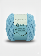 Baby Blanket Yarn by Woollen House  - Light Blue 6008 Baby Blanket Yarn by Woollen House  - Light Blue 6008