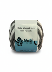 Baby Blanket Yarn by Woollen House -  Grey & White 6011 Baby Blanket Yarn by Woollen House -  Grey & White 6011