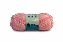 8 PLY Acrylic Yarn by Woollen House - White & Pink 7006 8 PLY Acrylic Yarn by Woollen House - White & Pink 7006