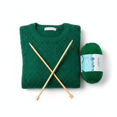 Milk Cotton Yarn 5PLY by Wollen House - Dark Green 4505 Milk Cotton Yarn 5PLY by Wollen House - Dark Green 4505