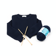 Milk Cotton Yarn 5PLY by Wollen House - Berry Blue 4512 Milk Cotton Yarn 5PLY by Wollen House - Berry Blue 4512