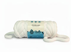 Chunky 12 ply Yarn by Woollen House - White 3806 Chunky 12 ply Yarn by Woollen House - White 3806