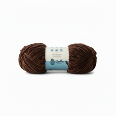 Velvet 6PLY Yarn by Woollen House - Dark Brown 1601
