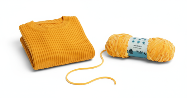 Velvet 6PLY Yarn by Woollen House - Neon Orange 1604