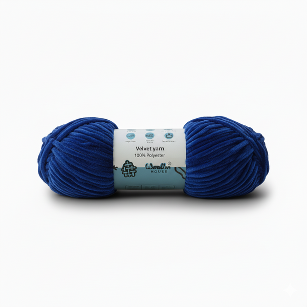 Velvet 6PLY Yarn by Woollen House - Cobalt Blue 1606
