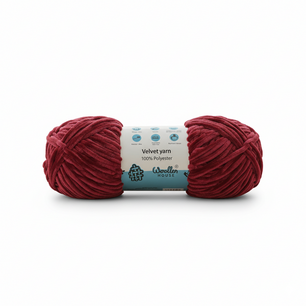 Velvet 6PLY Yarn by Woollen House - Rouge pink 1611