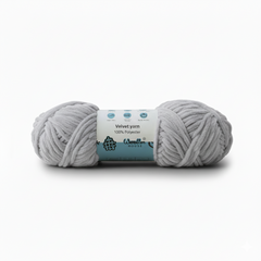 Velvet 6PLY Yarn by Woollen House - Light Grey 1613