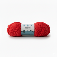 Velvet 6PLY Yarn by Woollen House - Red 1614