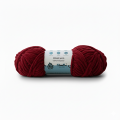 Velvet 6PLY Yarn by Woollen House - Wine Color 1617