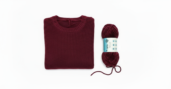 Velvet 6PLY Yarn by Woollen House - Wine Color 1617