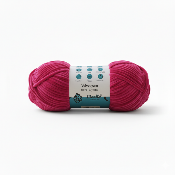 Velvet 6PLY Yarn by Woollen House - Rani Pink 1619