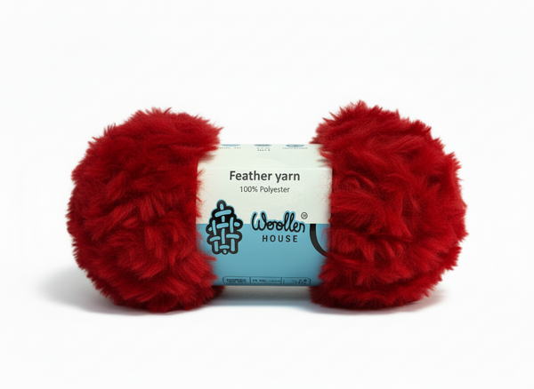 Feather 10PLY Yarn by Woollen House - Dark Red 4205