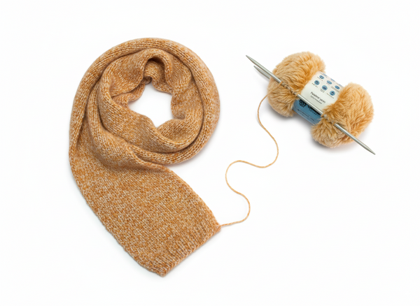 Feather 10PLY Yarn by Woollen House - Orange White 4206