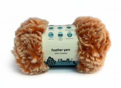 Feather 10PLY Yarn by Woollen House - Dark Orange & White 4207