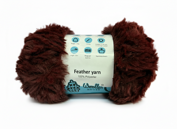 Feather 10PLY Yarn by Woollen House - Reddish Brown 4209