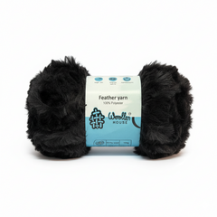 Feather 10PLY Yarn by Woollen House - Black 4211