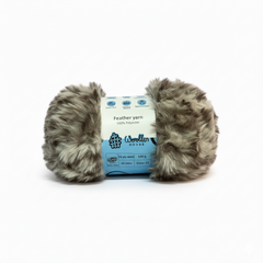 Feather 10PLY Yarn by Woollen House - DarkBrown & White 4213