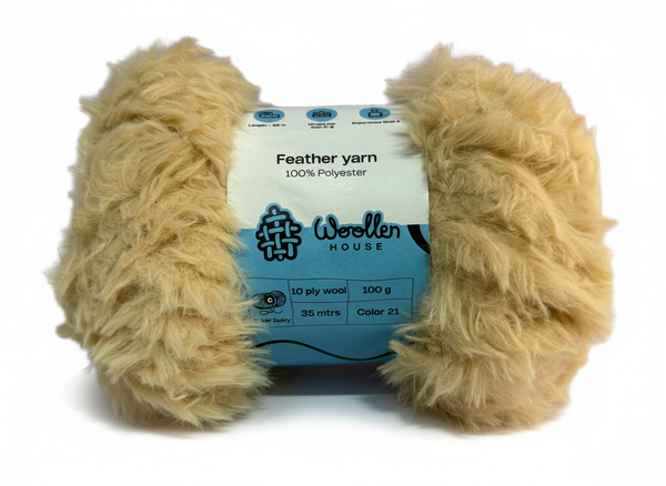 Feather 10PLY Yarn by Woollen House - Beige 4214