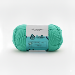 Milk Cotton Yarn 5PLY by Wollen House - Medium Green 4506