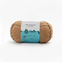 Milk Cotton Yarn 5PLY by Wollen House - Light Brown 4511