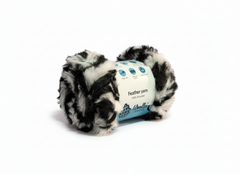 Feather 10PlY Yarn by WoollenHouse - Black & White 4216