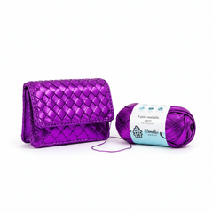 Metalic T-Shirt Yarn 6PLY by WoollenHouse - Purple 5202