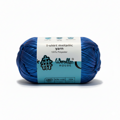 Metalic T-Shirt Yarn 6PLY by WoollenHouse - Royal Blue 5205