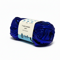 Metalic T-Shirt Yarn 6PLY by WoollenHouse - Royal Blue 5205