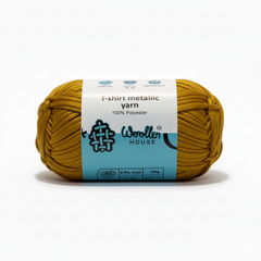 Metalic T-Shirt Yarn 6PLY by WoollenHouse - Dark Golden 5208