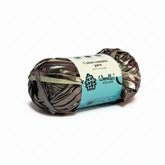 Metalic T-Shirt Yarn 6PLY by WoollenHouse - Dark Grey 5212