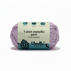 Metalic T-Shirt Yarn 6PLY by WoollenHouse - Levender 5214