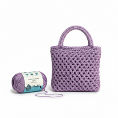 Metalic T-Shirt Yarn 6PLY by WoollenHouse - Lilac 5216