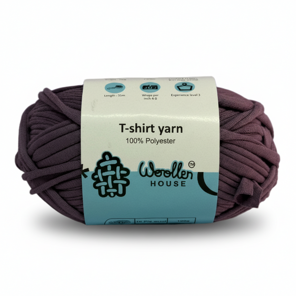 T-Shirt Yarn 10PLY by WoollenHouse  - Cyber Grape 5501