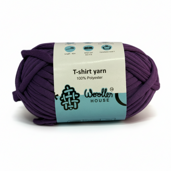 T-Shirt Yarn 10PLY by WoollenHouse - Mauve Purle 5504