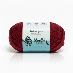 T-Shirt Yarn 10PLY by WoollenHouse  - Dark Red 5508