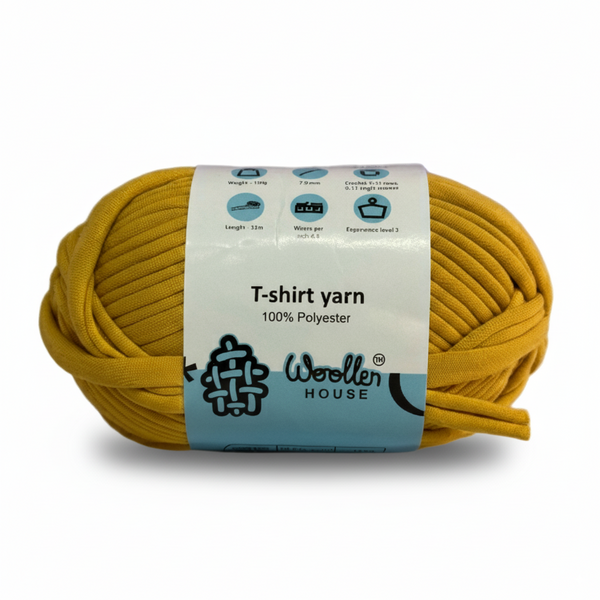 T-Shirt Yarn 10PLY by WoollenHouse  - Orech Yellow 5509