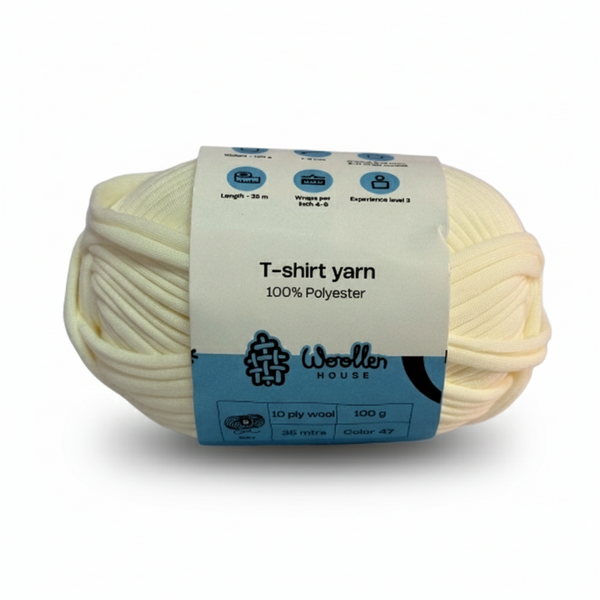 T-Shirt Yarn 10PLY by WoollenHouse  - OFF White 5510