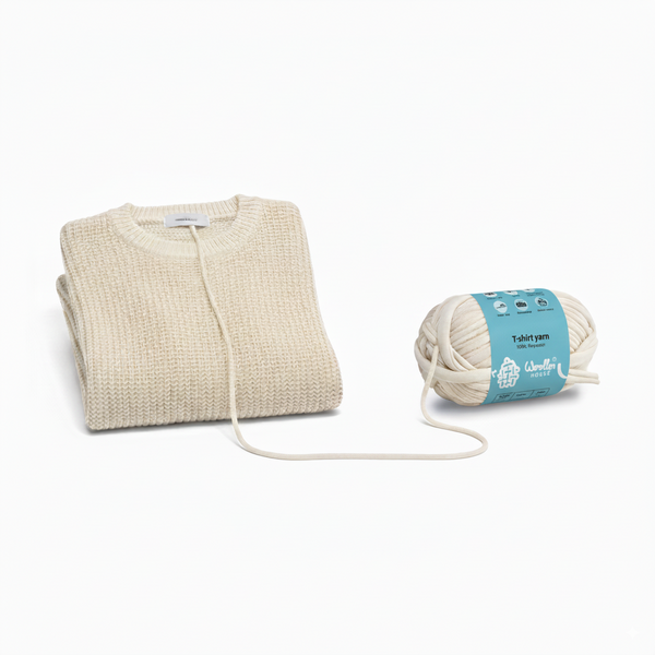 T-Shirt Yarn 10PLY by WoollenHouse  - OFF White 5510